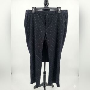 Banana Republic Navy Polka Dot Dress Pants